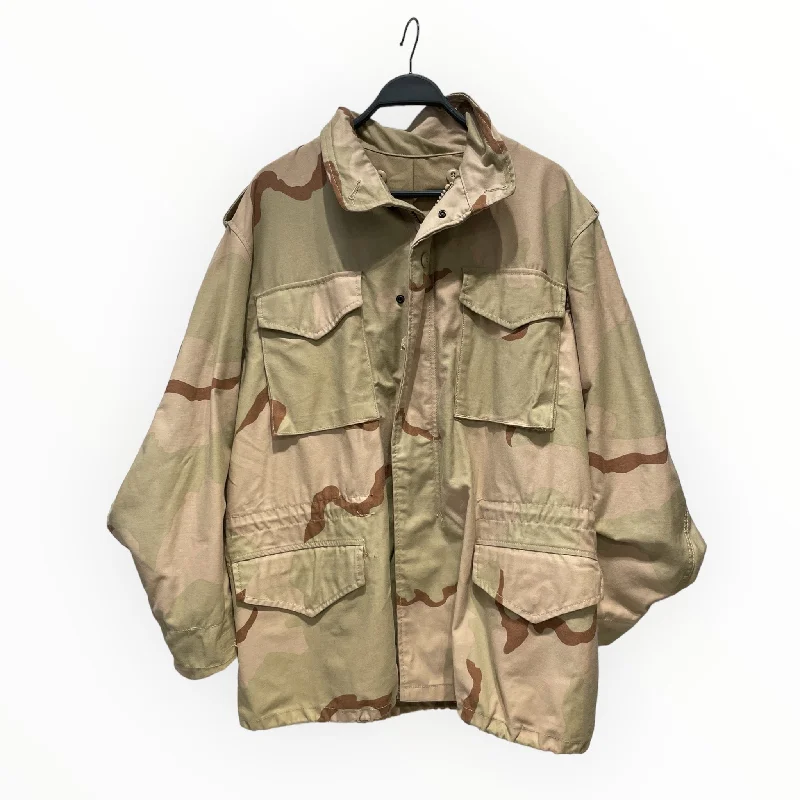 Men coats with a quilted pattern for added texture and warmthMILITARY/Jacket/L/Cotton/KHK/Camouflage/