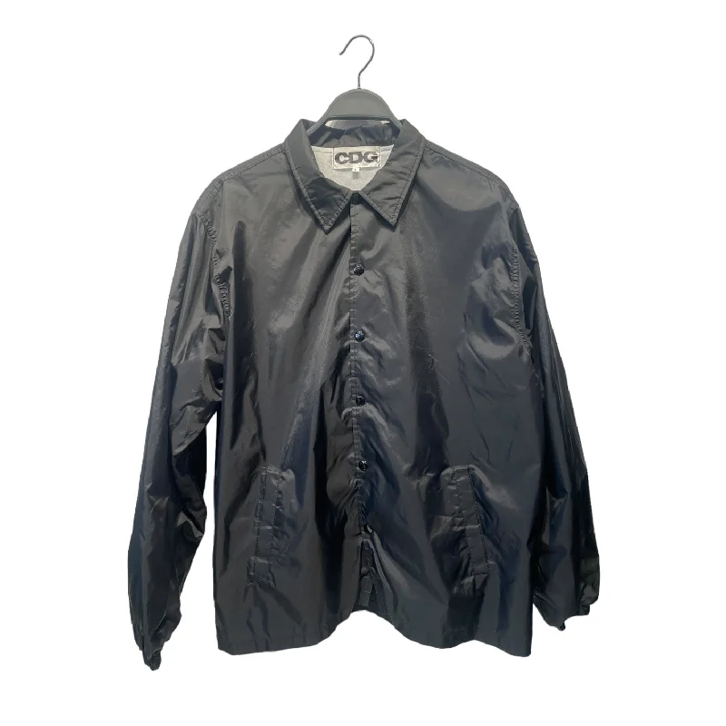 Men coats with a contrasting trim for a fashion - forward aestheticCDG/Windbreaker/L/Nylon/BLK/