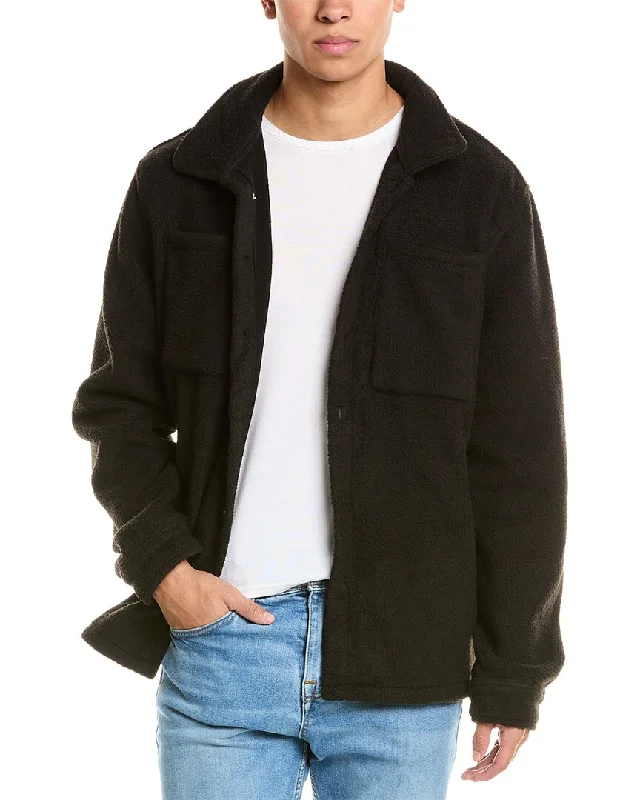 Lightweight men coats made of breathable fabric for spring and autumnAmerican Stitch Shacket