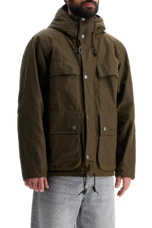 Camouflage men coats for outdoor enthusiasts and huntersBarbour Re-Engineered Durham W