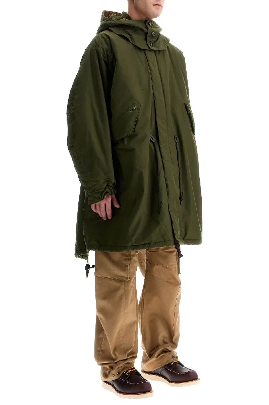 Men coats with a zip - out lining for easy cleaning and versatilityBarbour X Baracuta Padded Parka With Hood