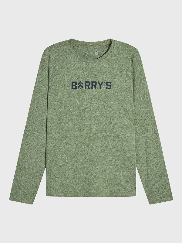 Men jackets with a hidden interior pocket for secure storageBARRY'S SAGE GREY RAGLAN LONG SLEEVE