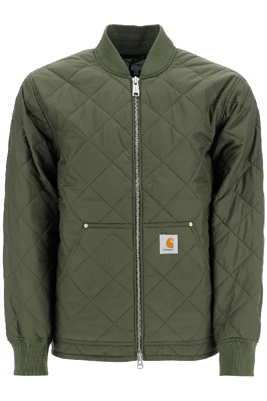 Men coats with a hooded design for added protection against the elementsCarhartt Wip Men's Myton Liner Quilt