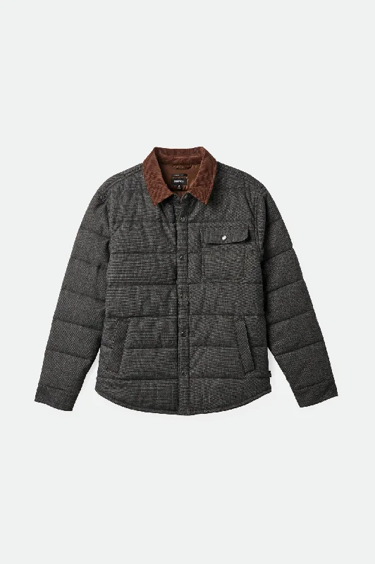 Plus - size men jackets with adjustable drawstrings for a comfortable fitCass Menswear Jacket - Mixed Tweed