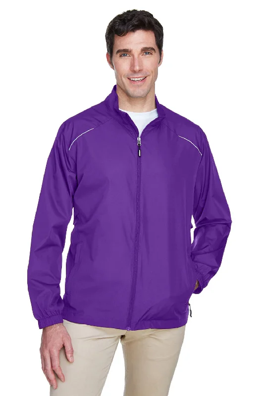 Tailored men jackets to pair with formal trousers for business meetingsCore 365 Mens Motivate Water Resistant Full Zip Jacket - Campus Purple