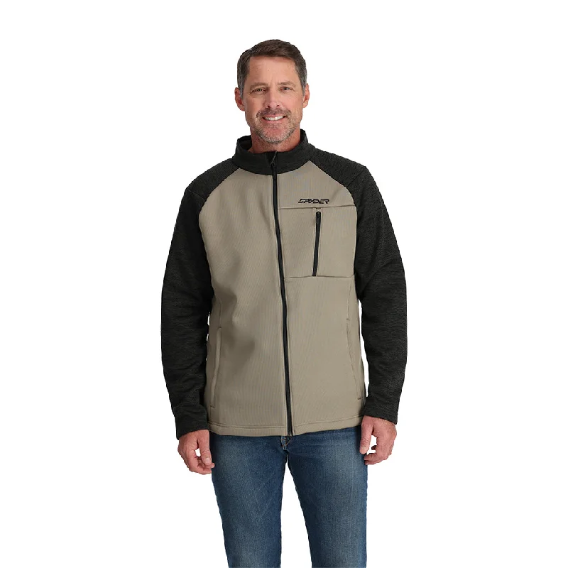 Plus - size men jackets with adjustable drawstrings for a comfortable fitMens Encore Full Zip - Desert Taupe