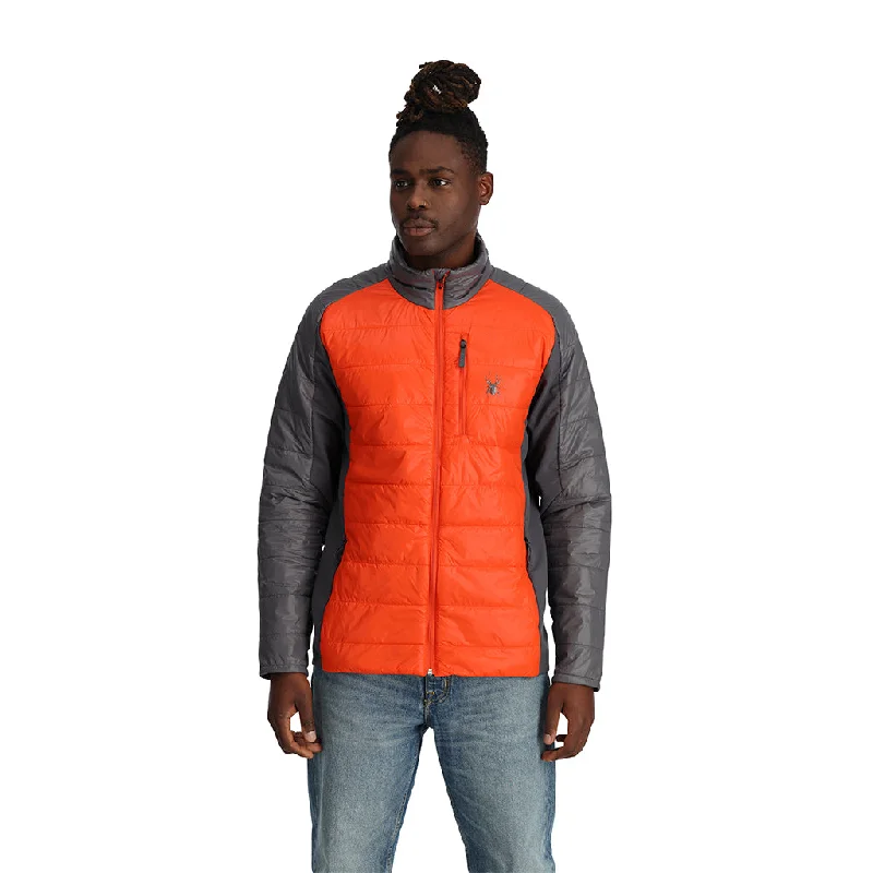 Men jackets with a media - friendly pocket for easy access to gadgetsMens Glissade - Twisted Orange