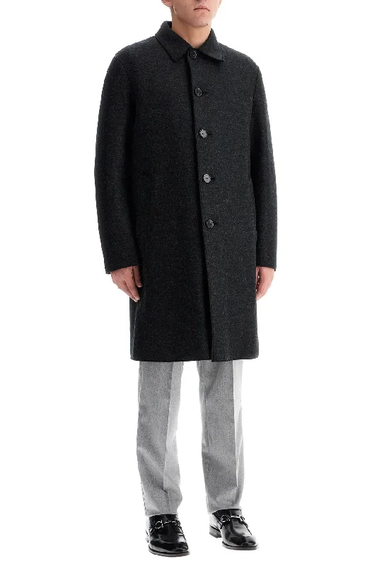 Men coats with a quick - drying feature for active lifestylesHarris Wharf London Single-Breasted Pressed Wool Coat