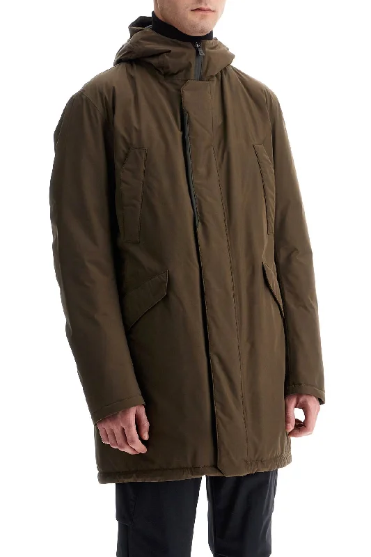 Men coats made of high - quality leather for a rugged and durable optionHerno Laminar Laminar Gore-Tex Down Parka