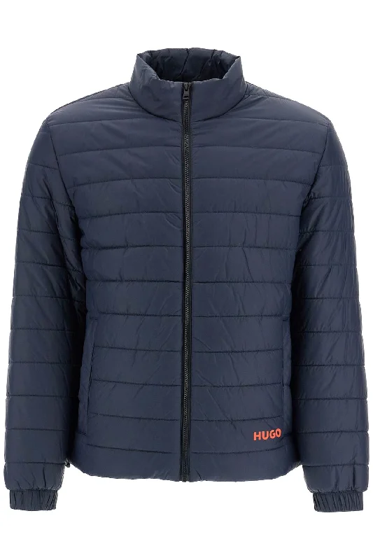 Men coats with a contrasting trim for a fashion - forward aestheticHugo Men's weight Recycled Nylon Down Jacket