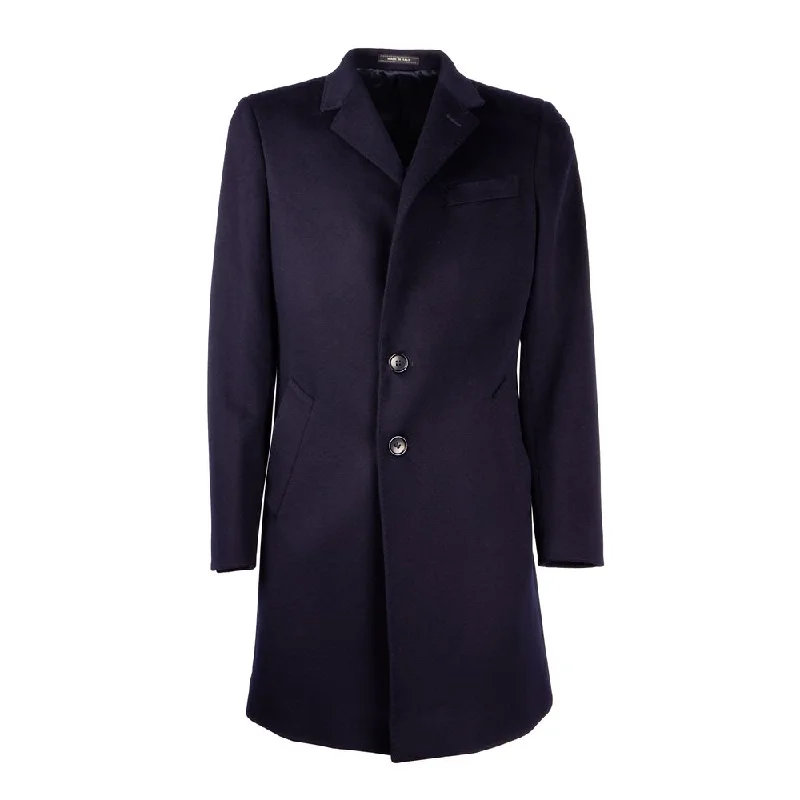 Men coats with a drawstring waist for a customizable fitMade in Italy Elegant   Wool Men's Men's Coat