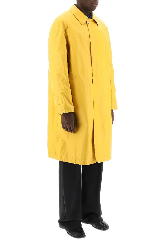 Men coats with a drawstring waist for a customizable fitMaison Margiela Trench Coat In Worn-Out Effect Coated Cotton