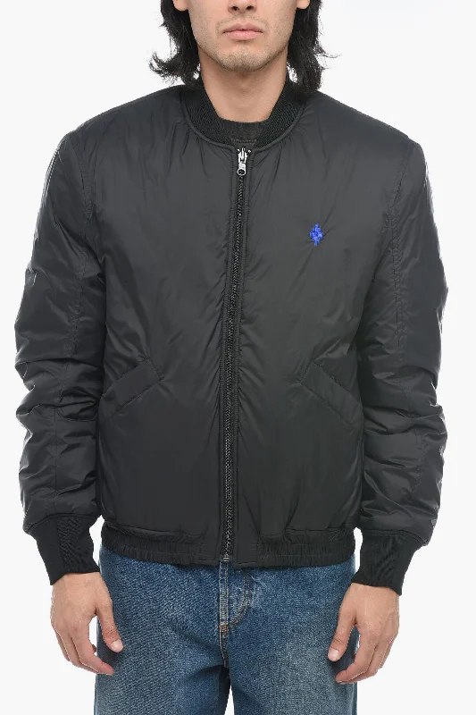 Men coats with a drawstring waist for a customizable fitMarcelo Burlon Reversible Design CROSS Padded Bomber Jacket