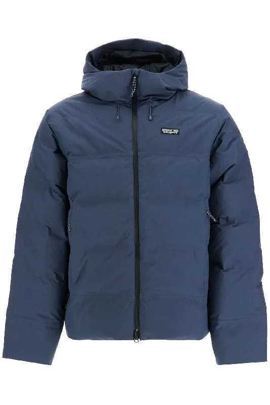 Men coats with a contrasting trim for a fashion - forward aestheticPatagonia Men's 'Jackson Glacier Hooded Down Jacket