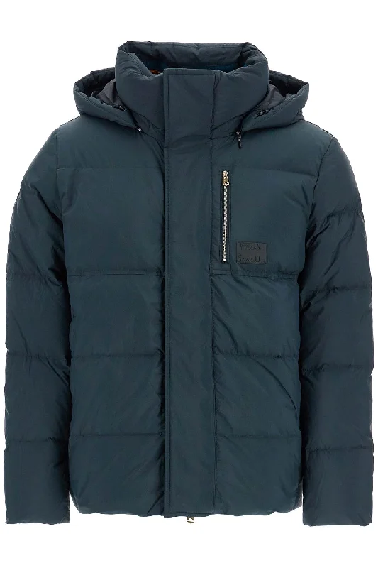 Men coats with a soft fleece interior for extra warmth and comfortPaul Smith Men's Removable Hooded Down Jacket