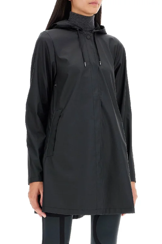 Men coats with a drawstring waist for a customizable fitRains Unisex A-Line Rain Jacket