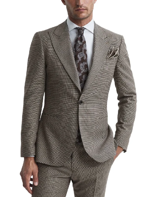 Stylish men coats with a double - breasted design for a formal lookReiss Chewton Wool Jacket