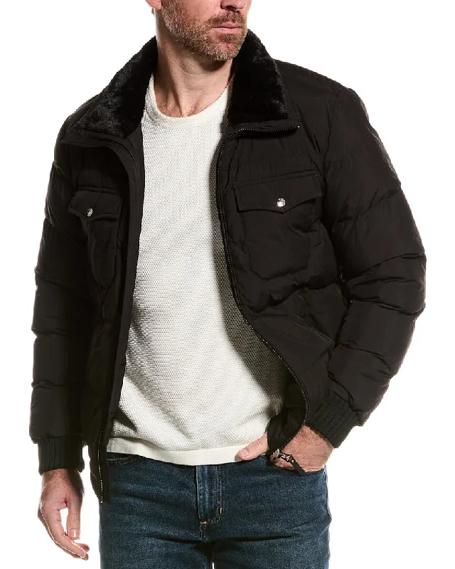 Men coats with a stand - up collar for a sleek and modern lookReiss Mist Casual Jacket