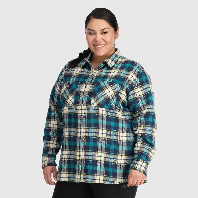 Fleece - lined men jackets for cold - weather commutingWomen's Feedback Flannel Shirt-Plus - Final Sale