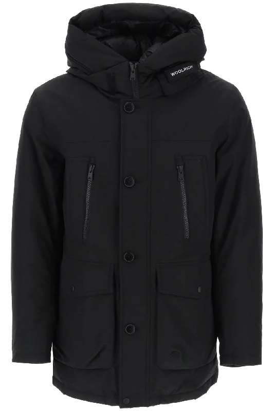 Men coats with a quilted pattern for added texture and warmthWoolrich Men's 'Arctic' Parka In Ramar Fabric