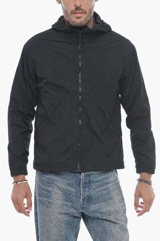 Men coats with a wind - resistant outer layer for blustery weatherWoolrich Nylon RANCH Windbreaker Jacket with Hood