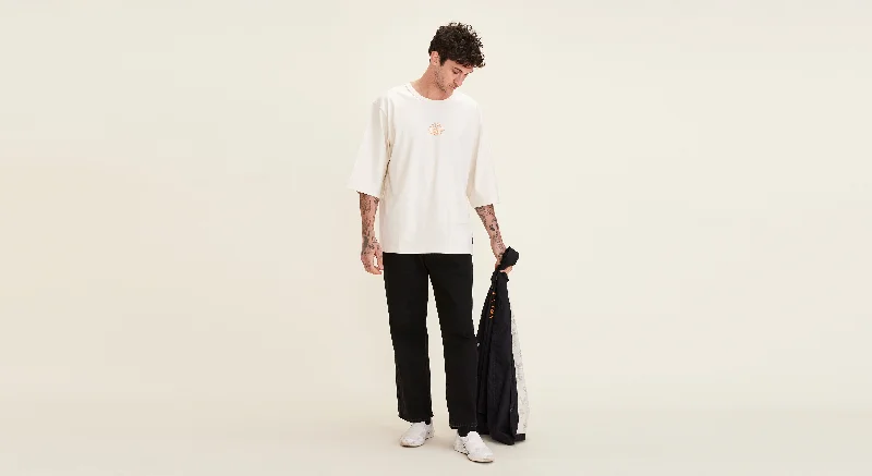 Men's ribbed cuffs and hem polo shirts for a textured lookDandois x Dockers® Relaxed 3/4 Tee