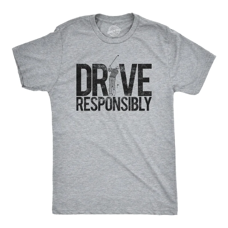 Men's distressed denim - look t - shirts with a rugged appealDrive Responsibly Men's T Shirt