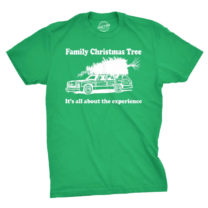 Men's antimicrobial t - shirts for odor - free freshness during travelFamily Christmas Tree Men's T Shirt