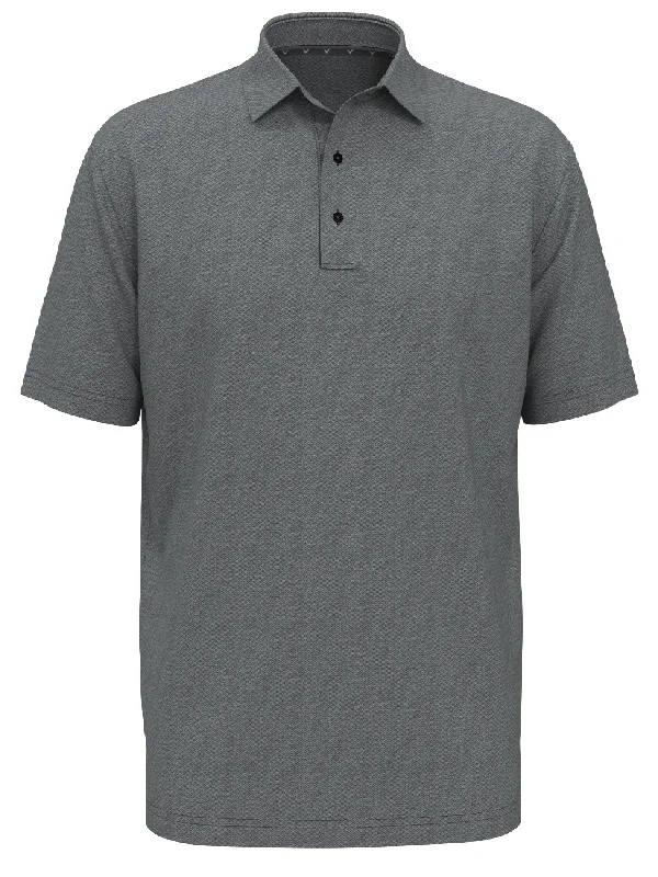 Men's slim fit short sleeve polo shirts with contrast collarsMens Heather Geo Print Golf Polo