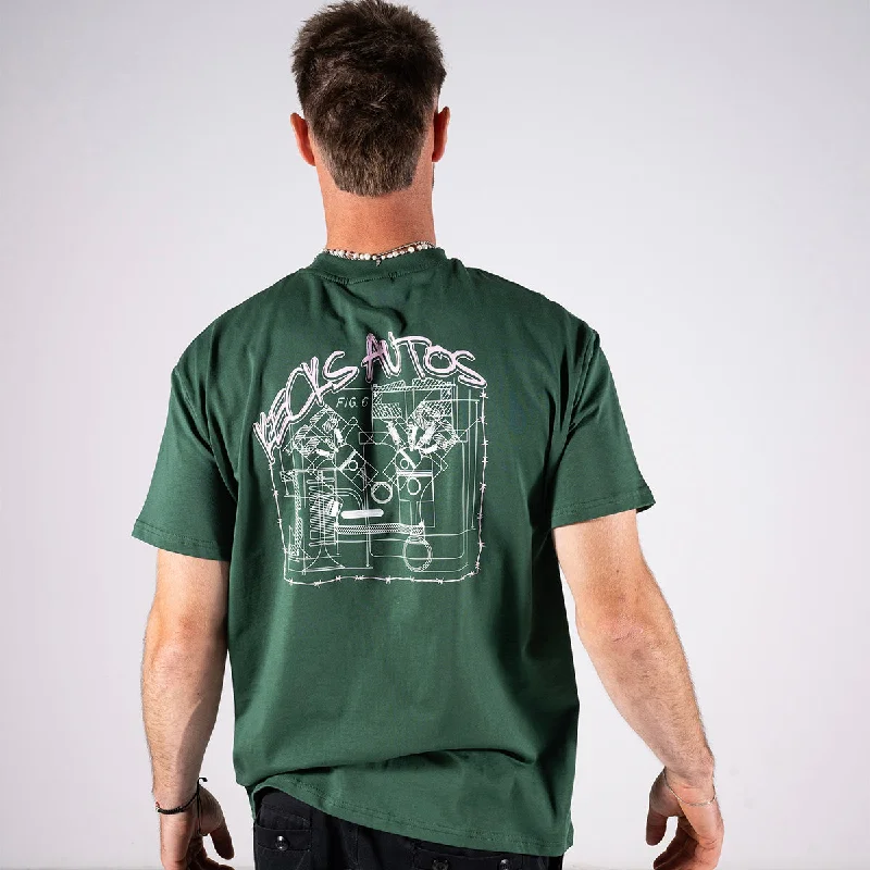 Men's eco - friendly recycled t - shirts for sustainable fashion choicesKecks Autos Tee - Pine