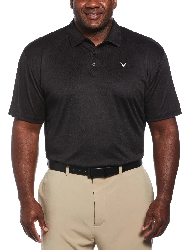 Men's reversible polo shirts with two different looksBig & Tall Micro Texture Golf Polo