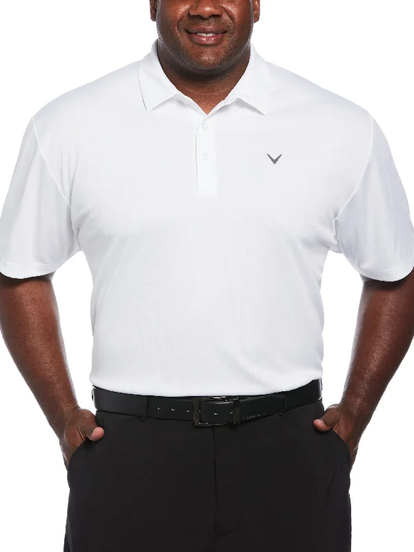 Men's budget - friendly basic polo shirts in multiple colorsBig & Tall Micro Texture Golf Polo