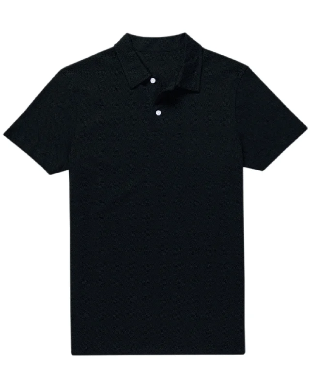 Men's luxury cashmere blend polo shirts in solid colorsPolo Prussian Dark blue