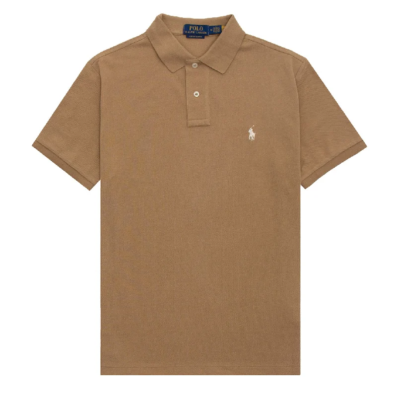 Men's quick - dry polo shirts for water sports activitiesPolo Ralph Lauren Classic S/S Polo Cafe Tan