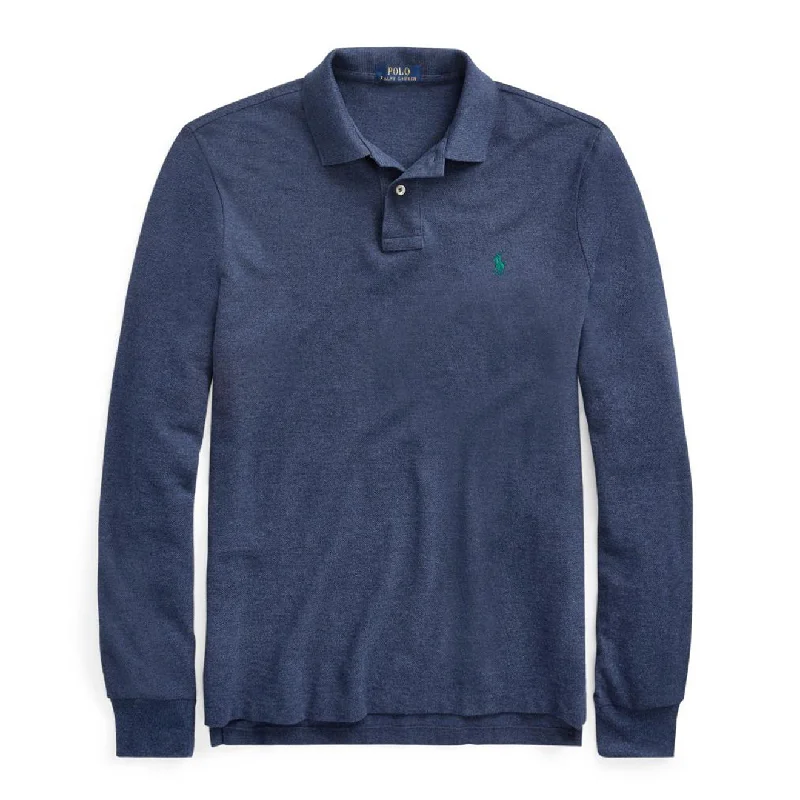 Men's high - collar polo shirts with a modern twistPolo Ralph Lauren L/S Classic Polo Fresco Blue Heather