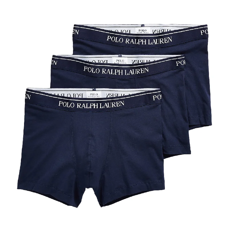 Men's vintage - inspired retro polo shirts with unique patternsPolo Ralph Lauren Stretch Cotton Trunk 3-Pack Navy / Navy / Navy