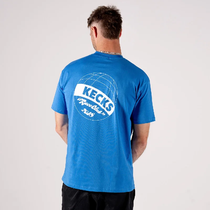 Men's distressed denim - look t - shirts with a rugged appealRace Club Tee - Blue