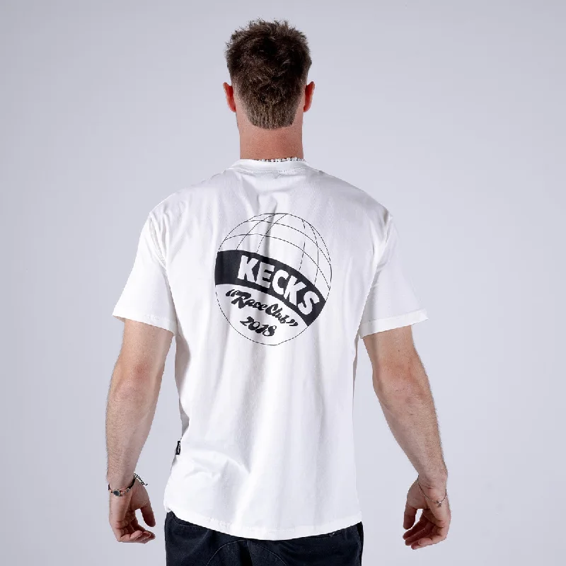 Men's antimicrobial t - shirts for odor - free freshness during travelRace Club Tee - White