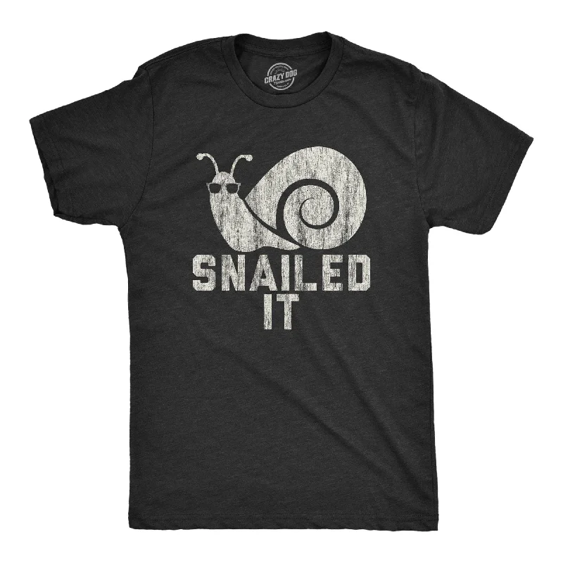 Men's ribbed t - shirts with a textured finish for added styleSnailed It Men's T Shirt