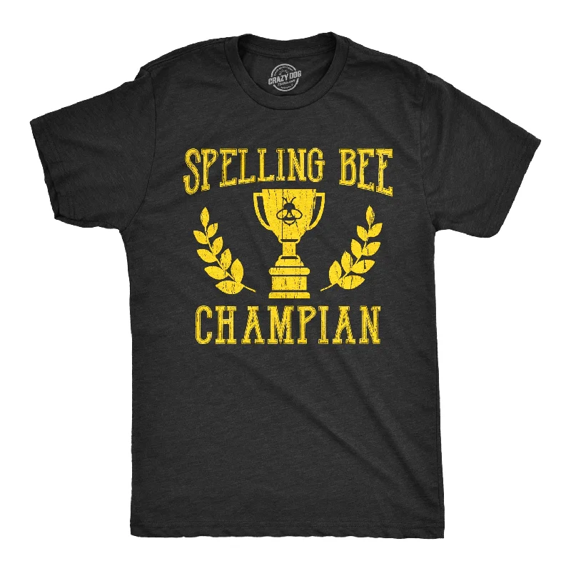 Men's mock - neck t - shirts with a modern and sleek styleSpelling Bee Champion Men's T Shirt