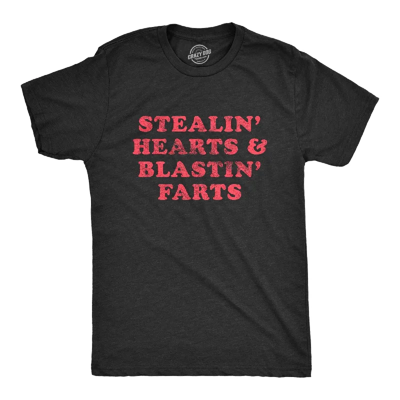 Men's organic cotton crew - neck t - shirts for everyday comfortStealin' Hearts And Blastin' Farts Men's T Shirt