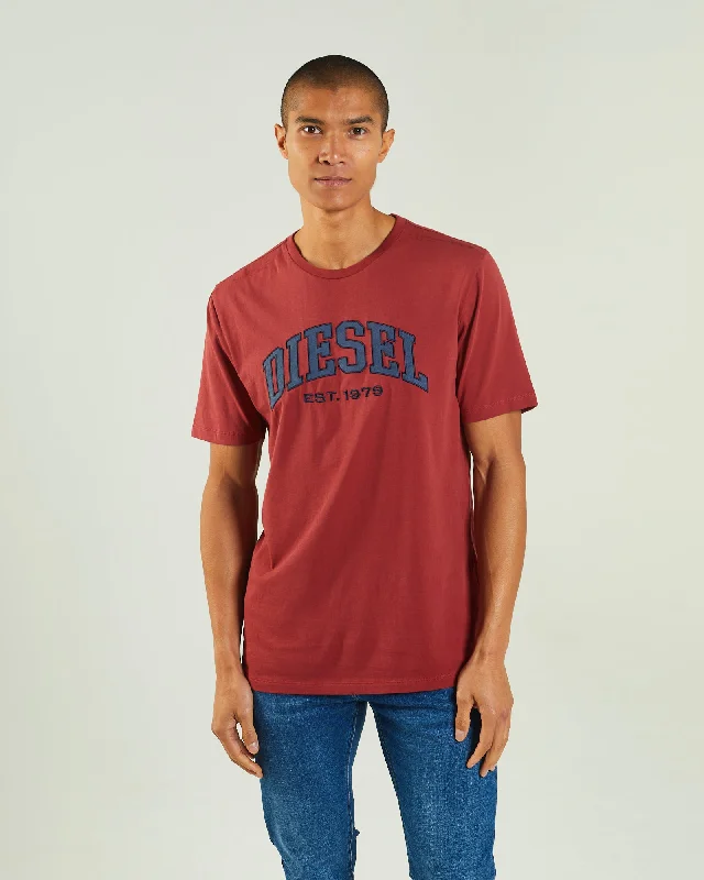 Men's tie - dye t - shirts with a bohemian styleRonnie Tee Red Oxide