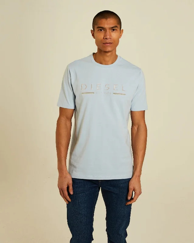 Men's ribbed t - shirts with a textured finish for added styleFenton Tee Buoy Blue