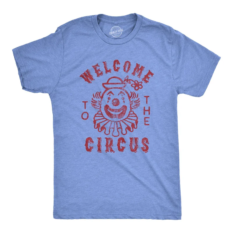 Men's slim - fit graphic t - shirts with vintage rock band printsWelcome To The Circus Men's T Shirt