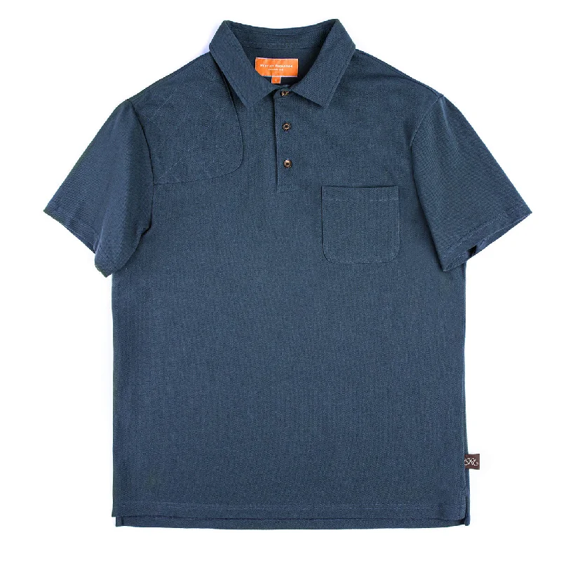 Men's breathable cotton blend polo shirts for summer outingsWestley Richards Sporting Polo Navy