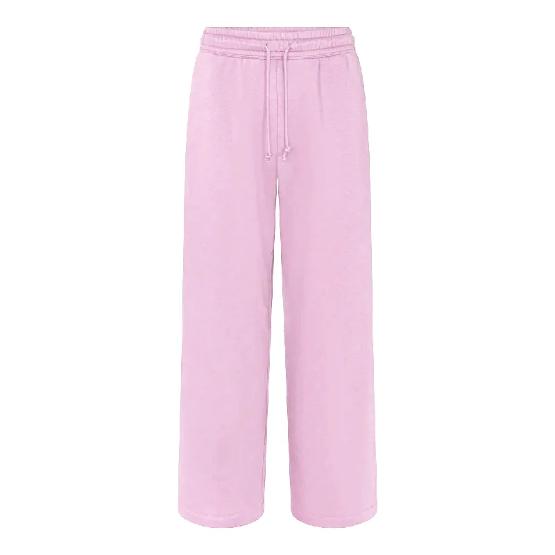 Plus Size Men's Fleece - Lined Thermal Sweatpants in Navy for Cold Winter Days900 GSM 'Blossom Pink' Straight-Leg Pants