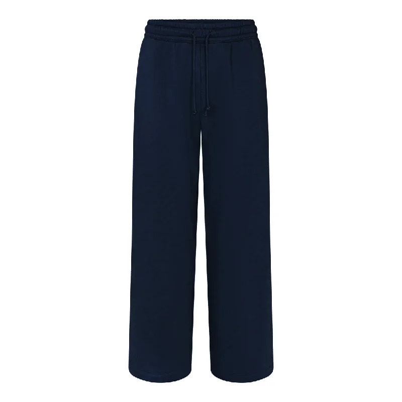 Men's Split - Hem Sweatpants in Navy for a Modern and Trendy Design900 GSM 'Midnight Blue' Straight-Leg Pants