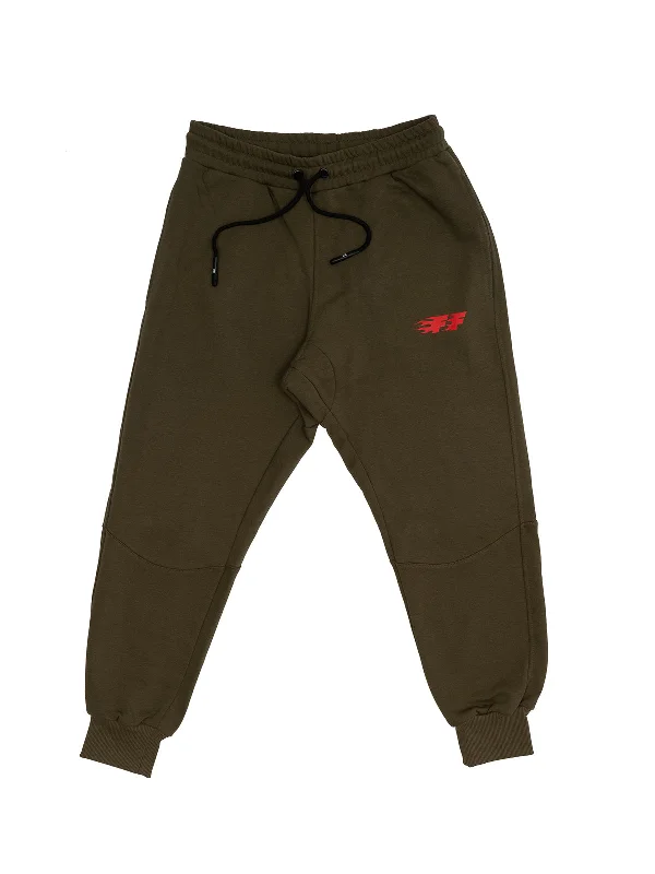 Men's Camouflage - Patterned Military - Inspired Sweatpants in Olive Green for Outdoor AdventuresFF Feuerball / Sweatpant