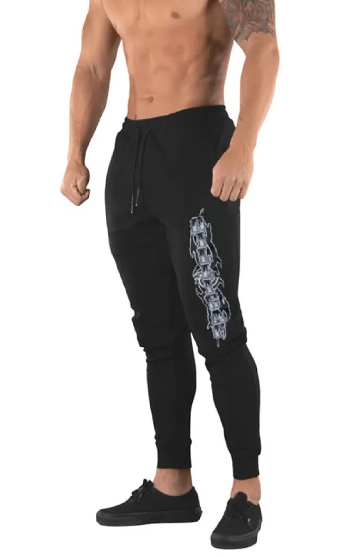 Slim Fit Men's Drawstring Waist Sweatpants in Charcoal for a Sleek LookDevil in the Detail Sweatpant