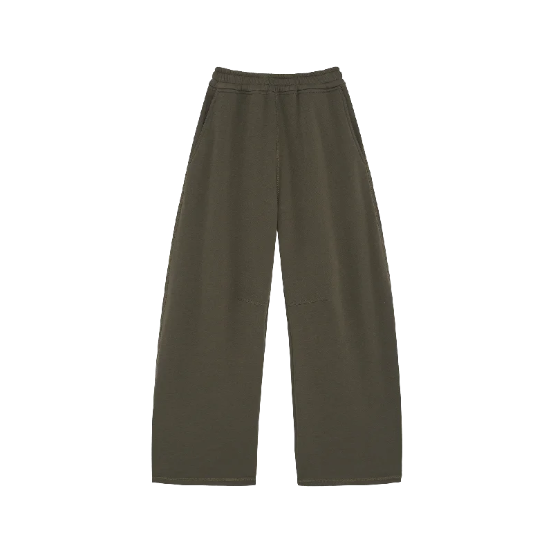 Men's Organic Cotton Sweatpants in Beige for an Eco - Friendly ChoiceEVERYDAY MILITARY GREEN SWEATPANTS